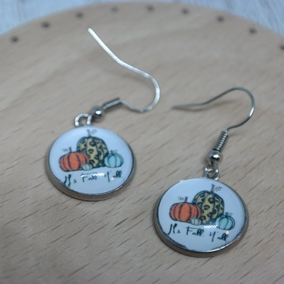 Its Fall Y'all hook earring - Picture 2 of 4